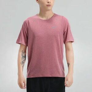 Nike Dri-FIT UV Miler Men’s Short-Sleeve Running Shirt 'Pink' DD1535-614